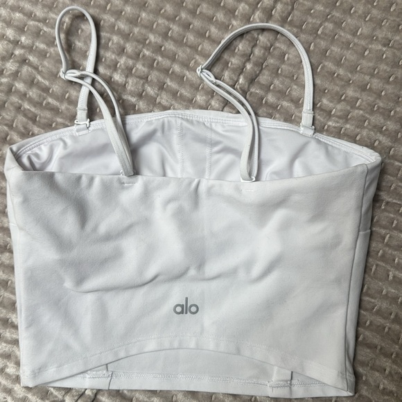 Alo Alosoft Convertible Sunkissed Bandeau Tank Top - Picture 3 of 9